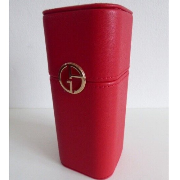 Giorgio Armani Case Red Brush Holder NEW BOX - Picture 5 of 8